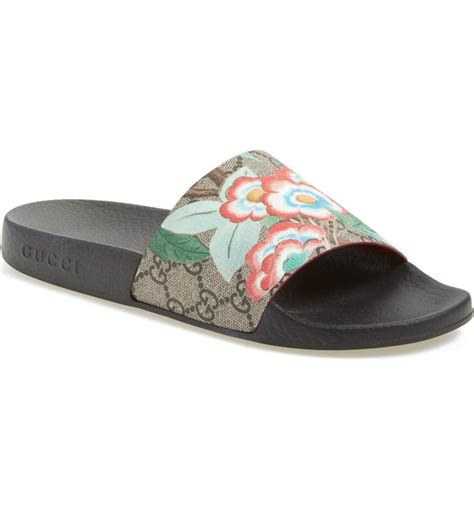 gucci floral slides nordstrom.